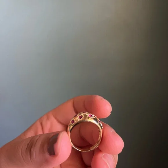 14k yellow gold & Ruby ring - Picture 5 of 7